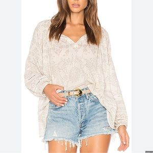 Spell Moroccan Luxe Blouse Sand S/M